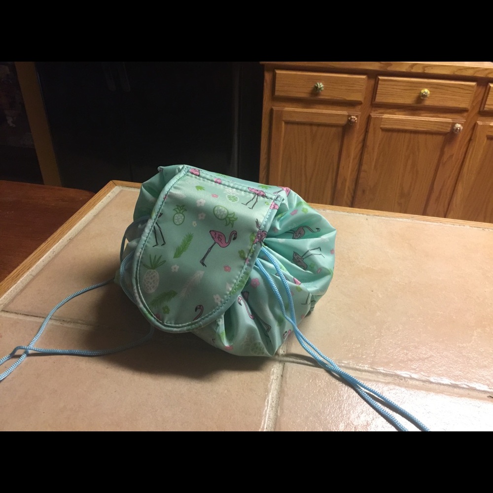 Flamingo Expandable Makeup Bag